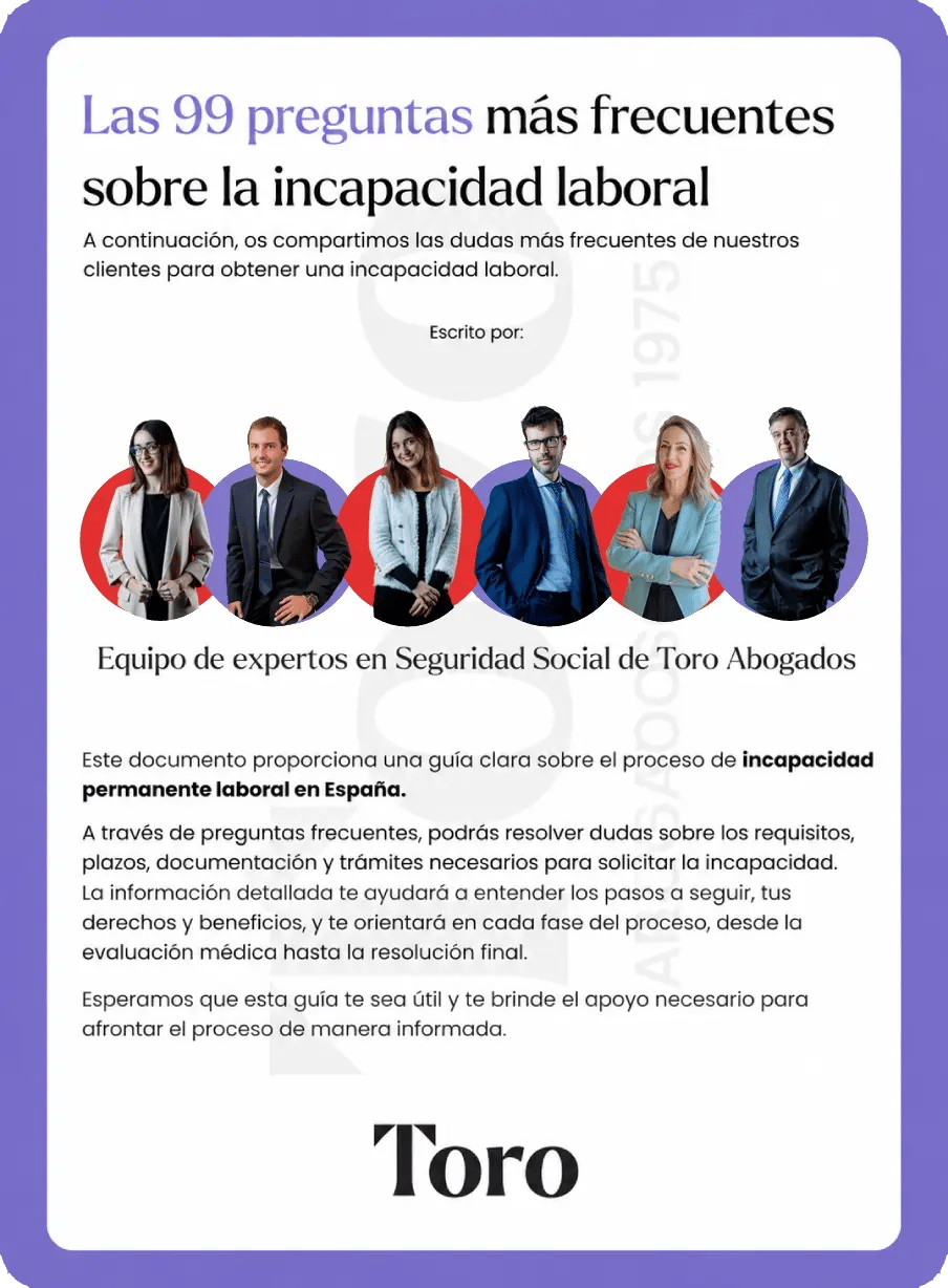 +99 preguntas y respuestas de la incapacidad permanente