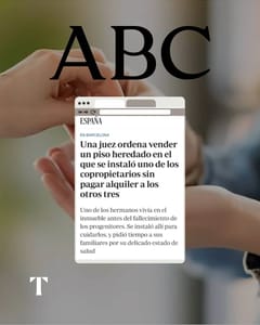 Un juzgado ordena vender una vivienda heredada ocupada por uno de los copropietarios y reconoce una indemnización al resto