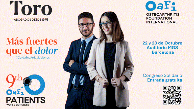 Toro Abogados y OAFI, juntos por los pacientes con artrosis