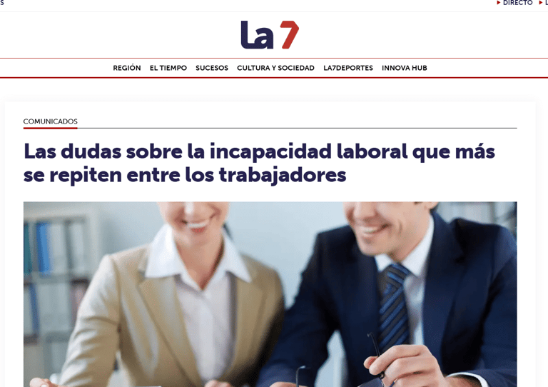 Toro Abogados en La 7 TV: las dudas más frecuentes sobre incapacidad laboral