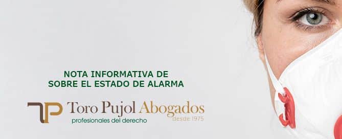 Nota informativa sobre el Estado de Alarma