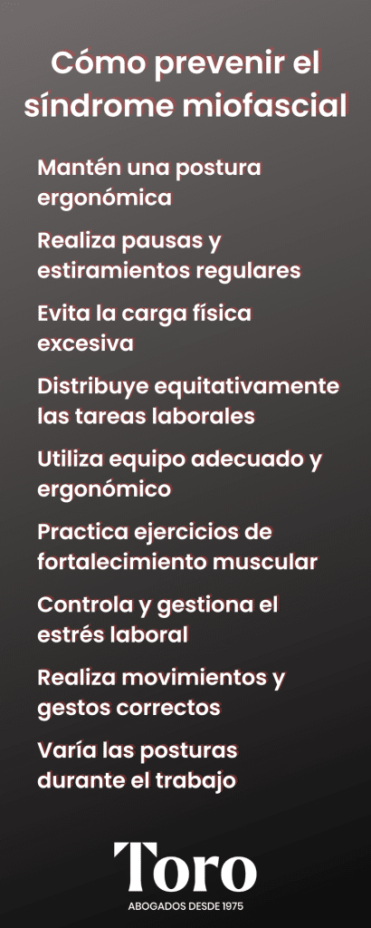 Cómo prevenir el síndrome miofascial