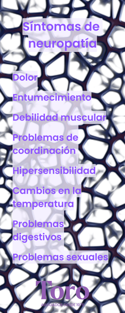 síntomas de la neuropatía